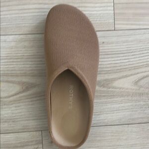 Rothy's Slip-On Mule in Light Brown Knit